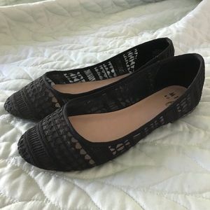 Mix No. 6 Lace Ballet Flat, Black, 9